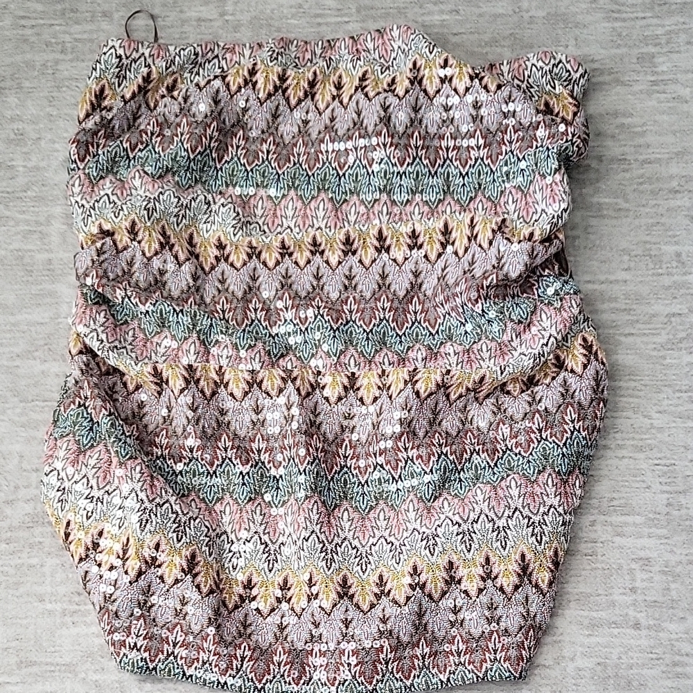 Express Multicolor Patterned Top NWT - image 1